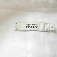 0039 Italy Top en Lin en Blanc