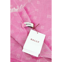 Bally Schal/Tuch aus Leder in Rosa / Pink