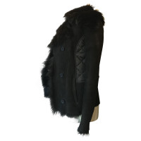 Patrizia Pepe Fur black coat