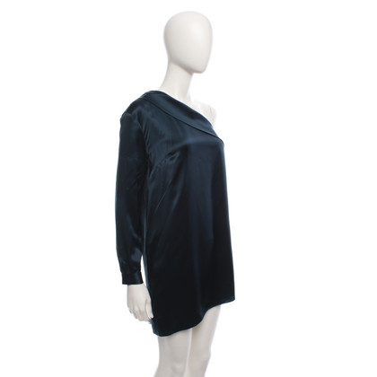 Michelle Mason Dress Silk in Petrol