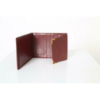 Cartier Clutch aus Leder in Bordeaux