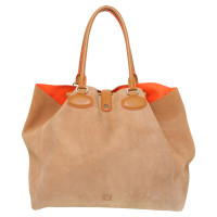 Loewe Suede leather handbag in Brown