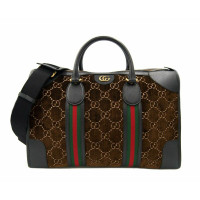 Gucci GG Velvet Duffle Bag en Cuir en Marron