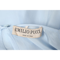 Emilio Pucci Top en Soie en Bleu
