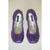 Dolce & Gabbana Slippers/Ballerinas Leather in Violet