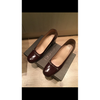 Gucci Wedges Leather in Bordeaux
