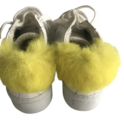 Pollini Sneakers Leer in Wit