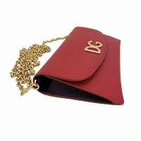 Dolce & Gabbana Clutch en Cuir en Rouge