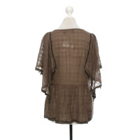 Antik Batik Top en Coton en Marron