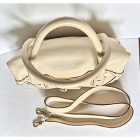 Borbonese Tote bag Leather in Cream