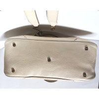 Borbonese Tote bag Leather in Cream