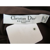 Christian Dior Dress Silk in Brown