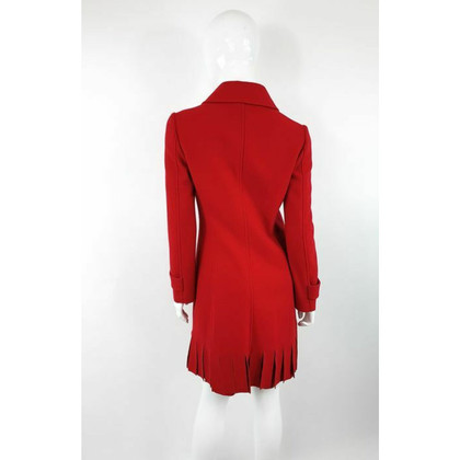 Moschino Cheap And Chic Jacke/Mantel aus Wolle in Rot