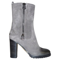 Jimmy Choo GREY SUEDE ANKLE BOOTS BY JIMMY CHOO