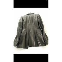 Alaïa Jacket/Coat Leather in Black