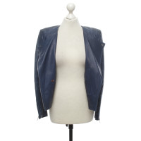 Avelon Jacke/Mantel aus Leder in Blau