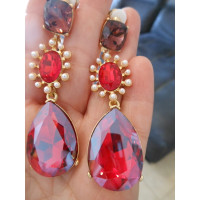 Oscar De La Renta Earring in Red