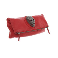 Thomas Wylde Clutch Bag Leather in Red