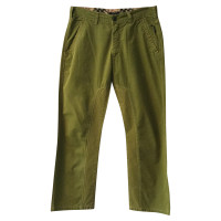 Burberry Paire de Pantalon en Coton en Vert
