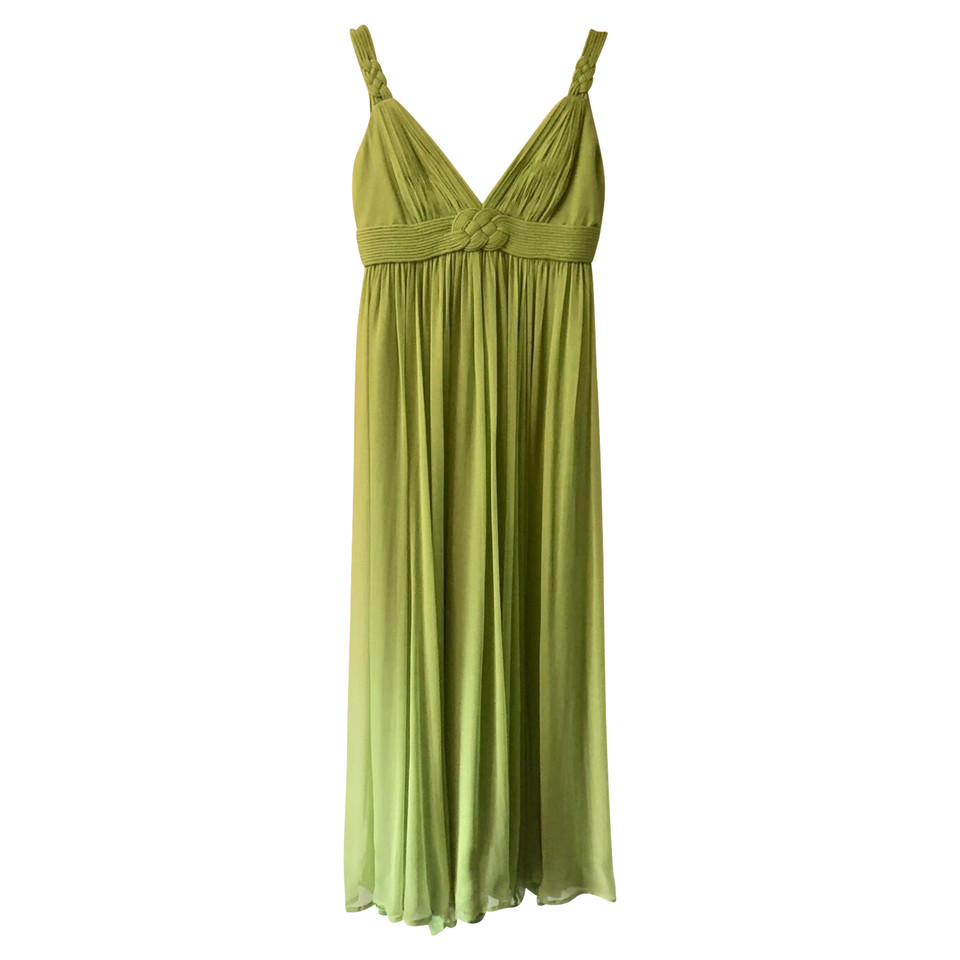 Roberto Cavalli Green silk dress