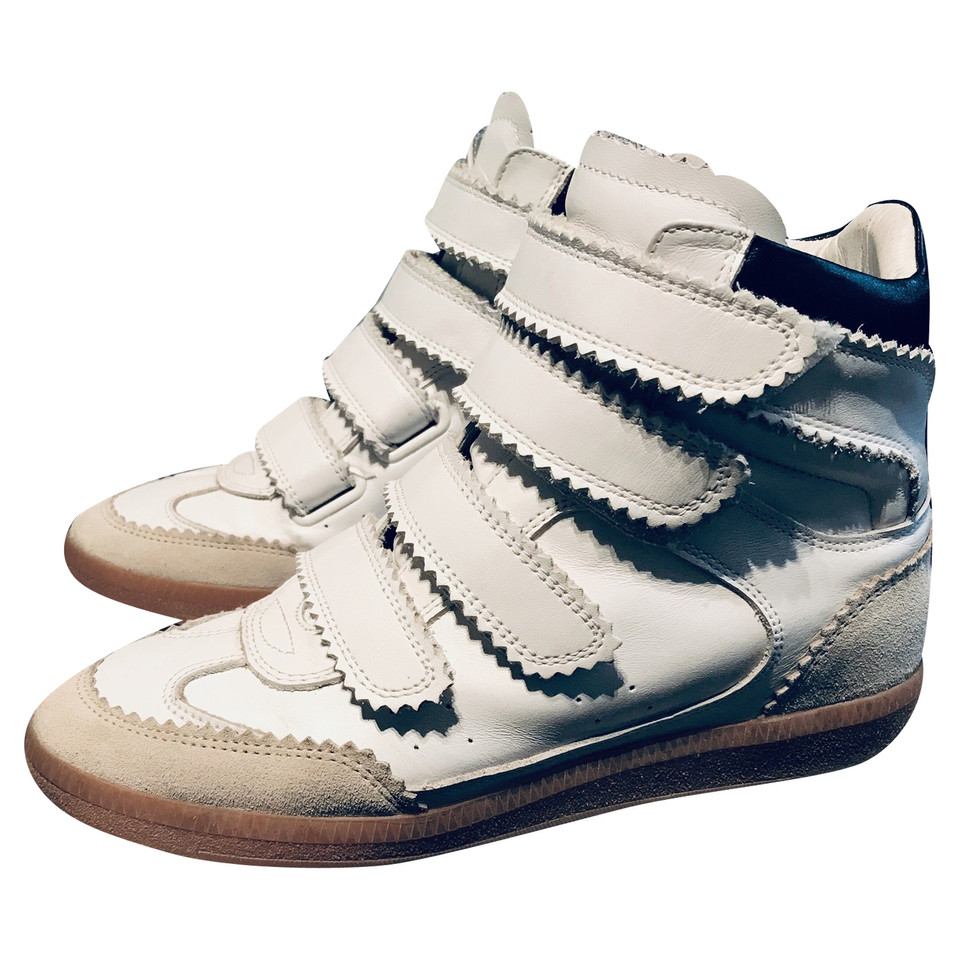 Isabel Marant Sneakers Leer in Wit