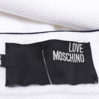 Love Moschino Rock aus Baumwolle in Weiß
