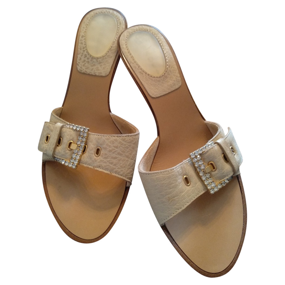 Casadei Sandals Leather in Beige