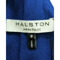 Halston Heritage Jurk Katoen in Blauw