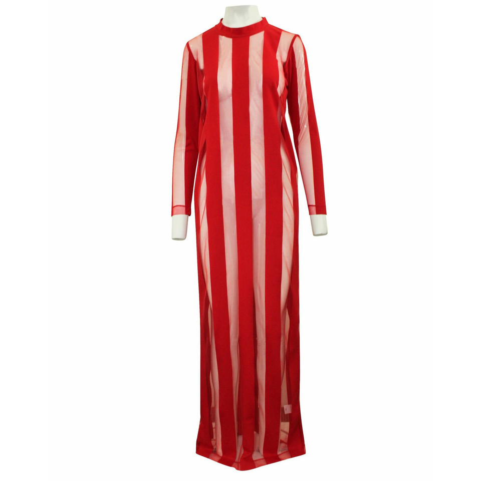 Marques'almeida Kleid aus Baumwolle in Rot