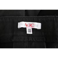 Versace Rock aus Jeansstoff in Schwarz