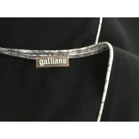 John Galliano Katoenen jurk in zwart