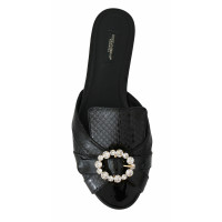 Dolce & Gabbana Slipper/Ballerinas in Schwarz