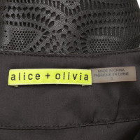 Alice + Olivia gonna di pelle di colore nero