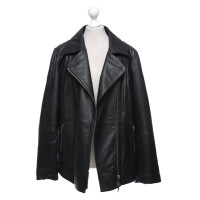 Marina Rinaldi Jacket/Coat Leather in Black