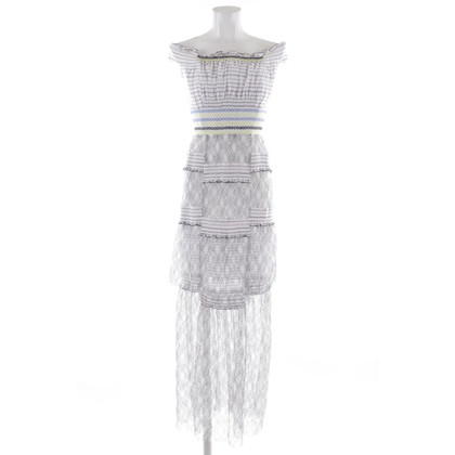 Peter Pilotto Kleid aus Baumwolle in Weiß