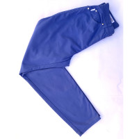 Escada Paire de Pantalon en Coton en Bleu