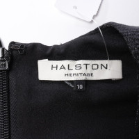 Halston Heritage Kleid aus Baumwolle in Schwarz