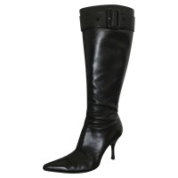 Sergio Rossi Black leather boots