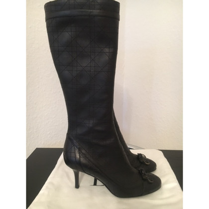 Dior Stiefel aus Leder in Schwarz