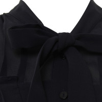 L.K. Bennett Zijden blouse in Midnight Blue