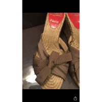 Christian Louboutin Sandals Canvas in Brown