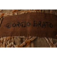 Giorgio Brato Giacca/Cappotto in Pelle in Marrone