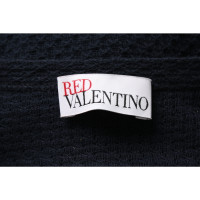 Red Valentino Kleid aus Baumwolle in Blau
