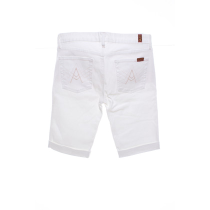 7 For All Mankind Shorts Cotton in White