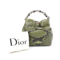 Christian Dior Handtasche aus Leder in Grün