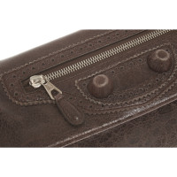 Balenciaga Clutch Bag Leather in Brown