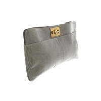 Chloé Clutch Bag Leather in Grey