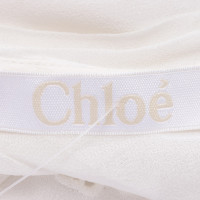 Chloé Vestito in Seta in Crema