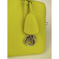 Christian Dior Open Bar Bag Medium aus Leder in Gelb