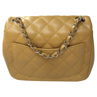 Chanel Classic Flap Bag Mini Square Leather in Yellow